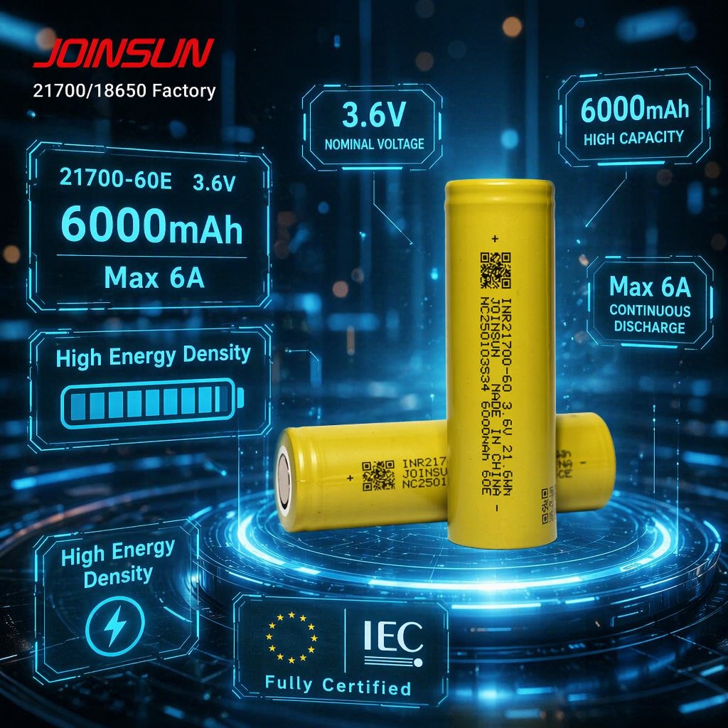 21700‑6000mAh High‑Capacity Batteries